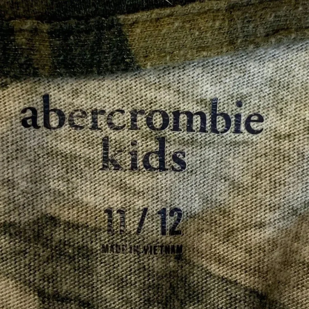 Abercrombie&Fitch Boys Camouflage & Tie Dye Long Sleeve Crew Neck Shirts Sz 11/1